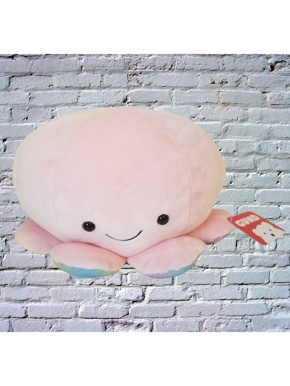 GUND Pippz Pink Octopus Plush 10" Wide Glitter Tentacles NWT